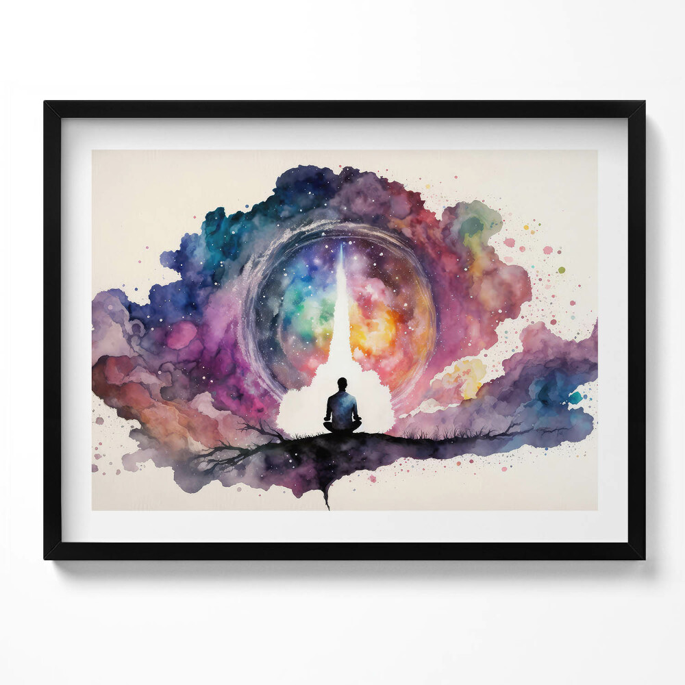 Tablou living cu rama Stil de viață meditativ