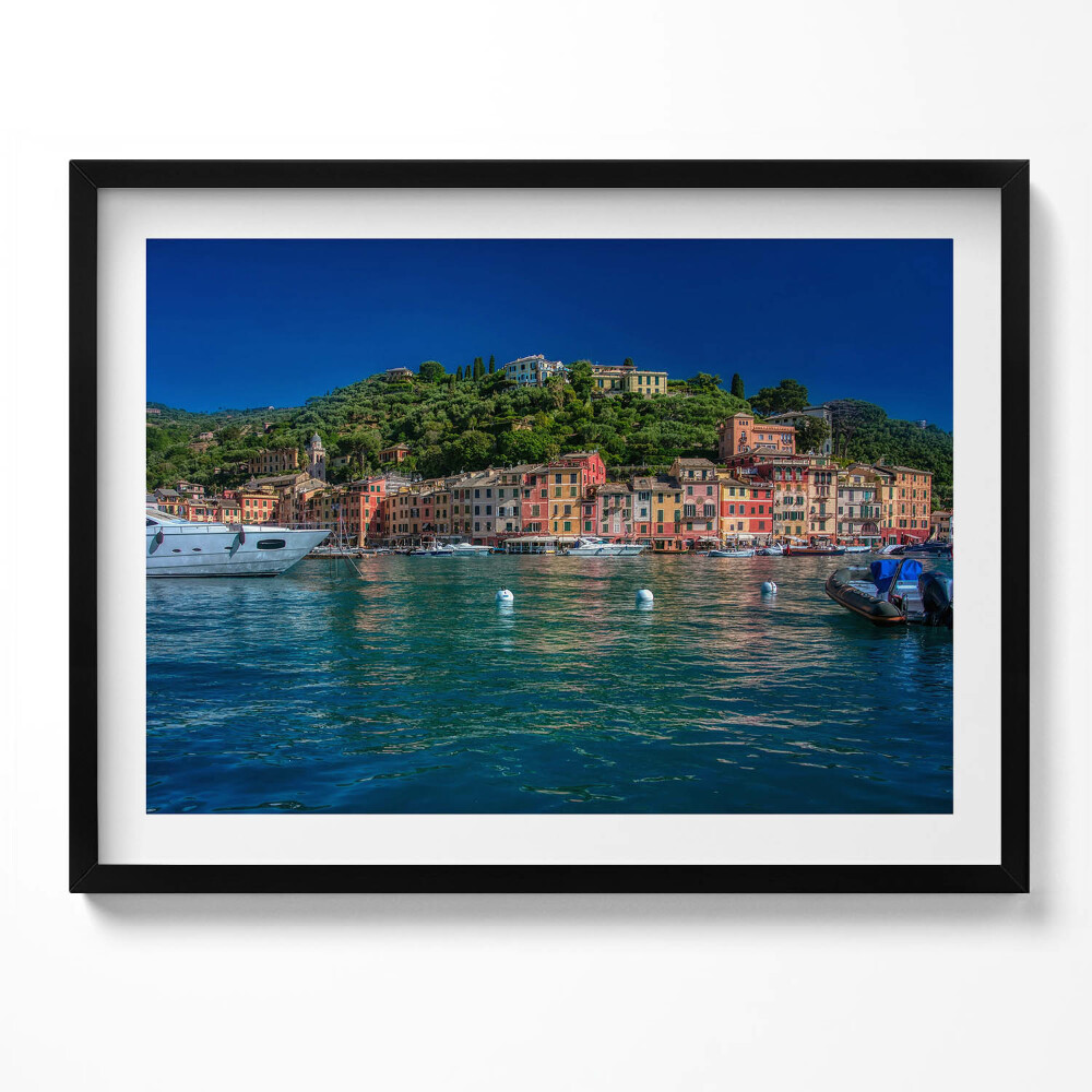 Tablou rama Nave care navighează în Portofino