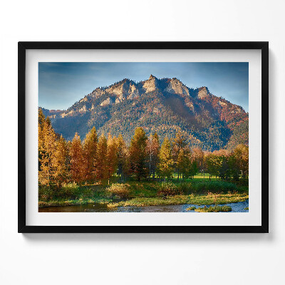 Tablou living cu rama Vârful munților Trei Coroane