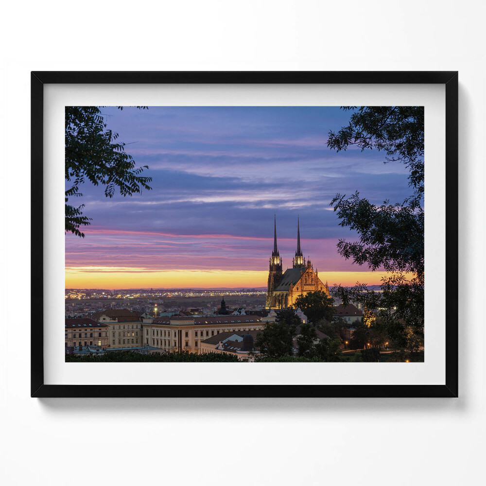 Tablou rama Răsărit de soare Brno