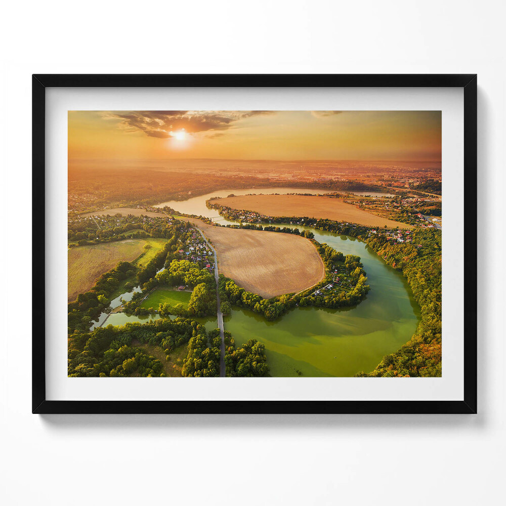 Tablou living cu rama Valea Cehiei Pilsen Litice