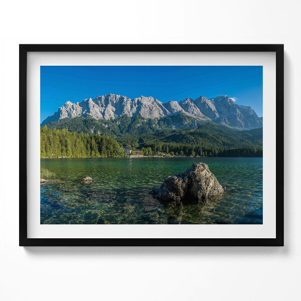 Tablou living cu rama Vârful Zugspitze, Germania