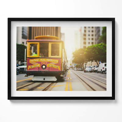 Tablou living cu rama Tramvaiul din San Francisco