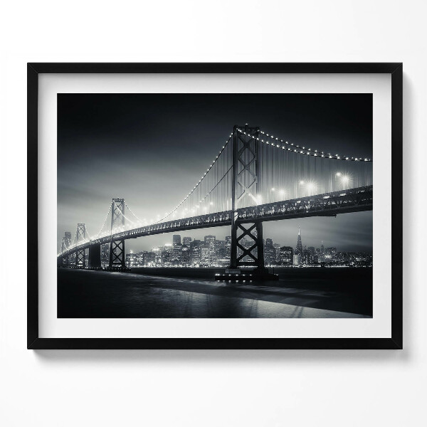 Tablou rama Podul San Francisco noaptea