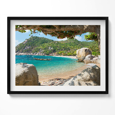 Tablou rama Vedere la mare Koh Tao Thailanda