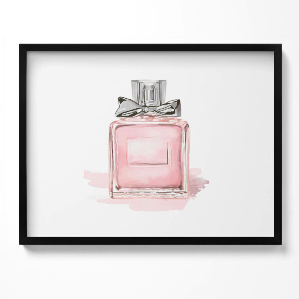 Tablou rama Parfum roz cu fundă