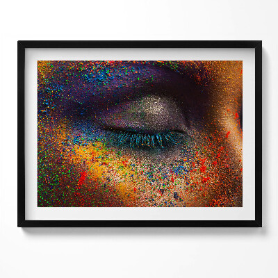Tablou living cu rama Ochiul colorat al femeii