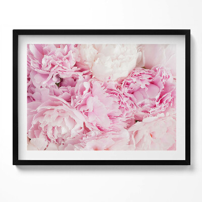 Tablou rama Bujori cu flori delicate