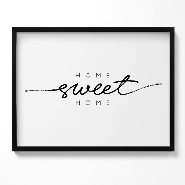 Tablou living cu rama Inscripție decorativă pentru apartament «Acasă, dulce casă»
