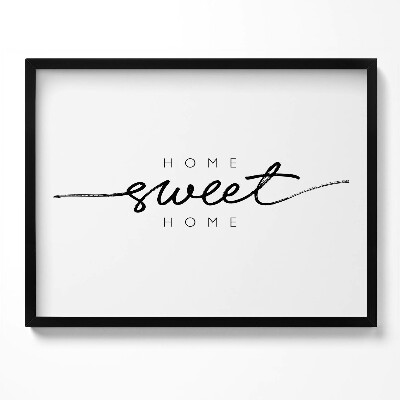 Tablou living cu rama Inscripție decorativă pentru apartament «Acasă, dulce casă»