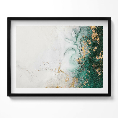 Tablou living cu rama Compoziție abstractă cu aur