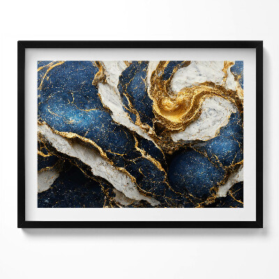 Tablou living cu rama Textură abstractă glamour cu aur