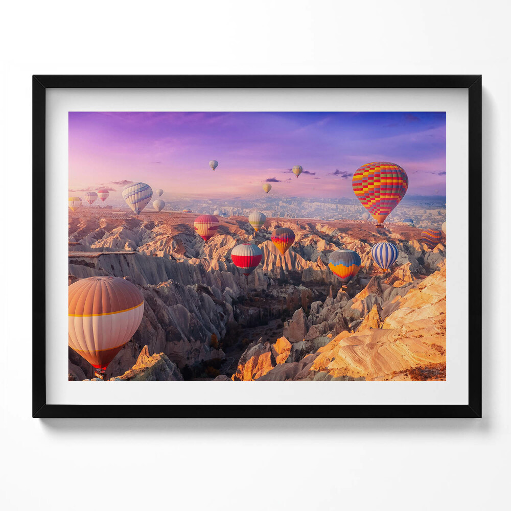 Tablou rama Baloane care zboară peste canion