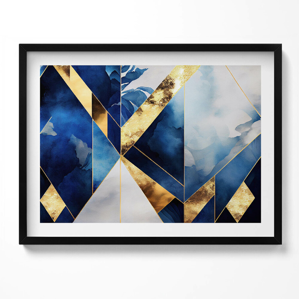 Tablou rama Compoziție geometrică cu aur