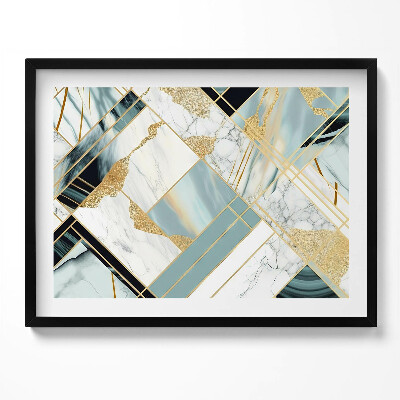 Tablou rama Abstracție geometrică cu aur