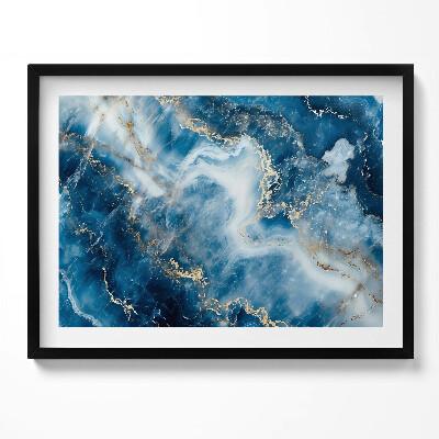 Tablou rama Textură de piatră cu aur