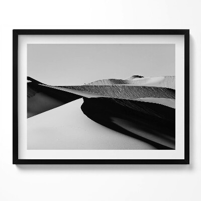 Tablou rama Peisaj deșertic minimalist alb-negru