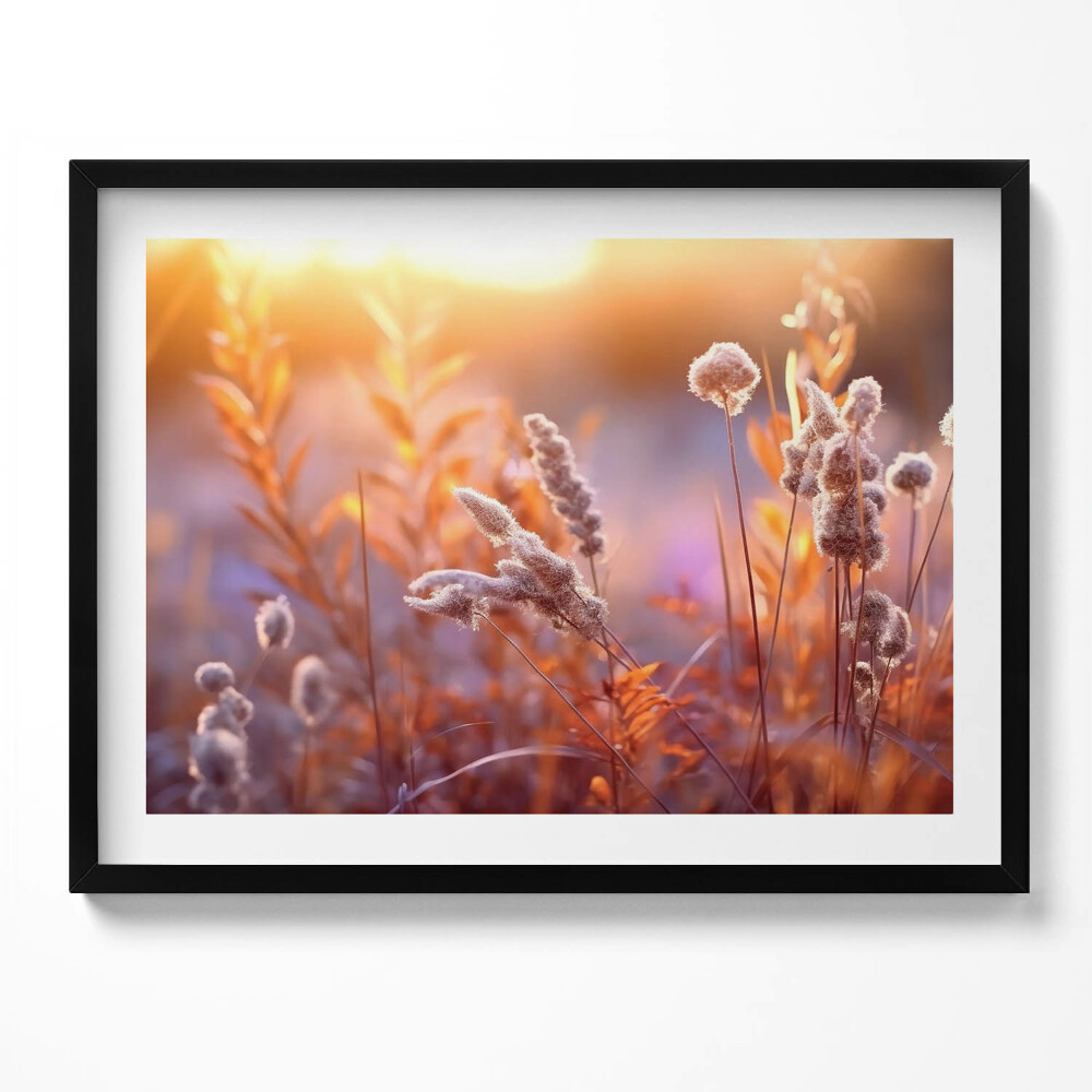 Tablou rama Iarbă boho la răsărit