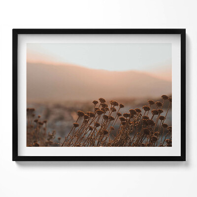 Tablou rama Peisaj romantic cu iarbă boho