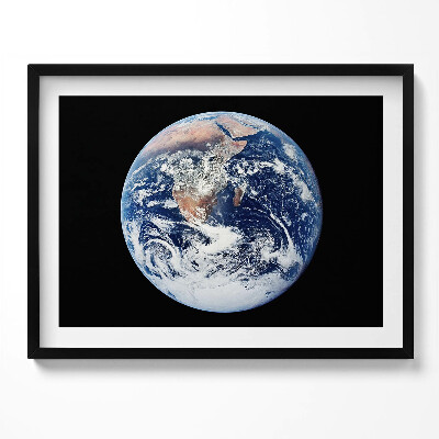 Tablou living cu rama Pământul văzut din spațiu