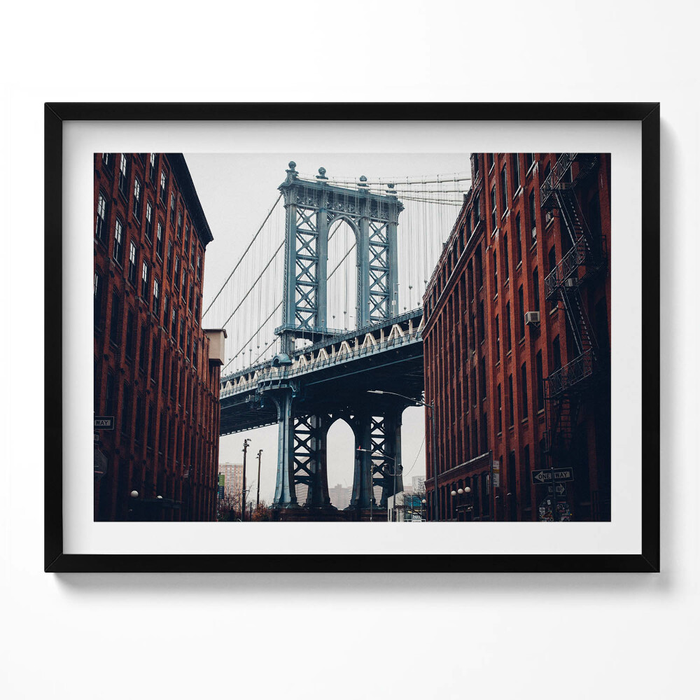 Tablou living cu rama Arhitectura orașului podului