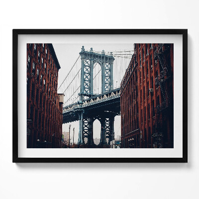 Tablou living cu rama Arhitectura orașului podului