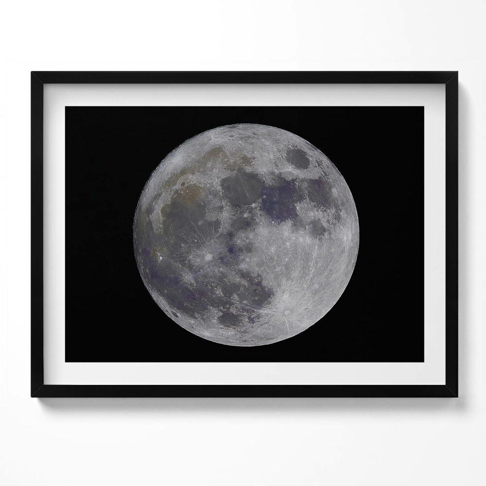 Tablou rama Lună plină pe cerul negru