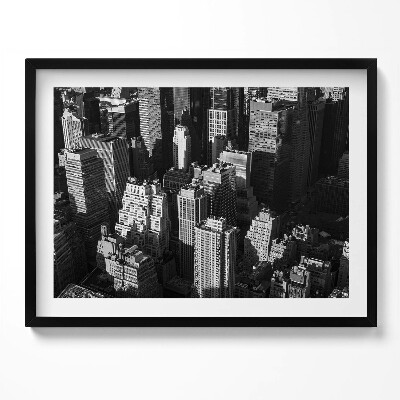 Tablou living cu rama Arhitectura orașului alb-negru