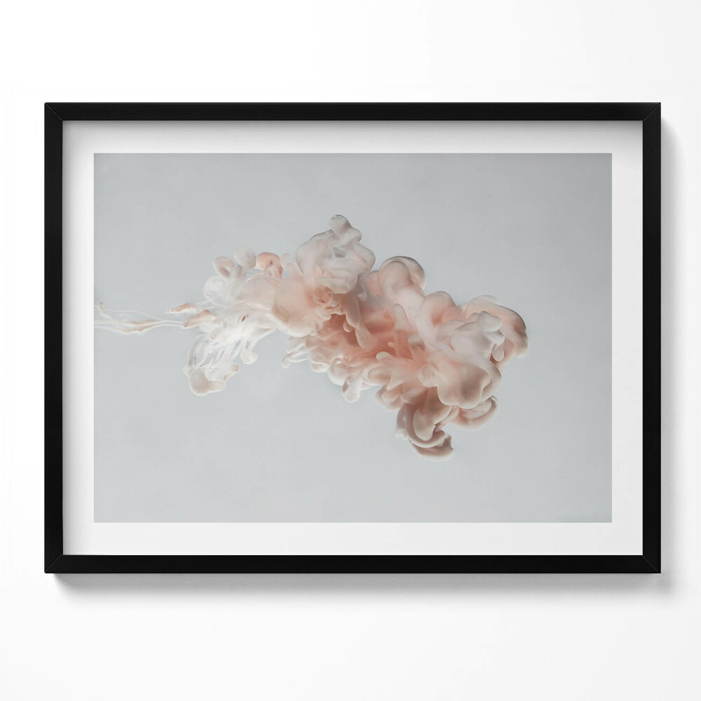 Tablou rama Cerneală bej abstractă în apă