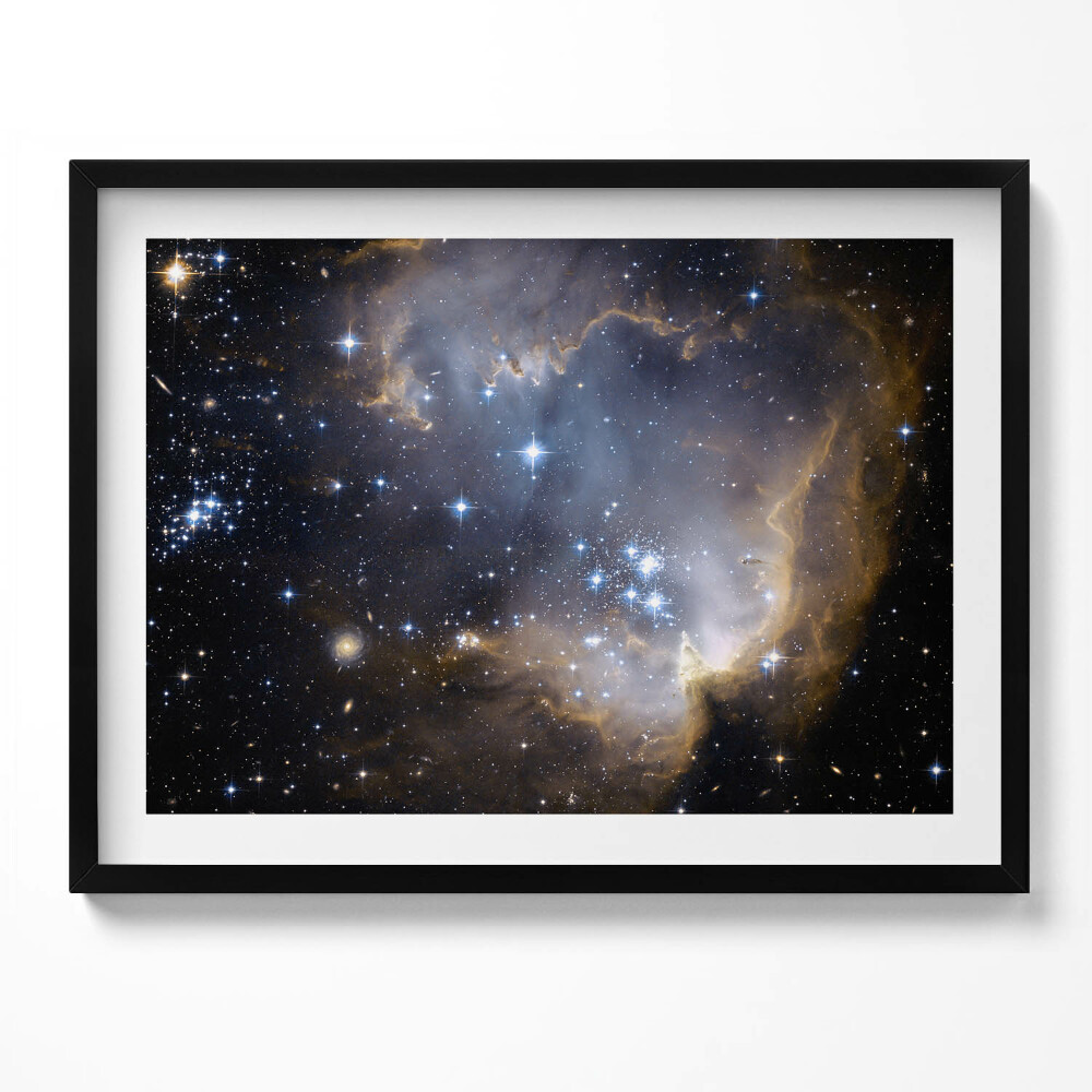 Tablou living cu rama Spațiu foto NASA și stele