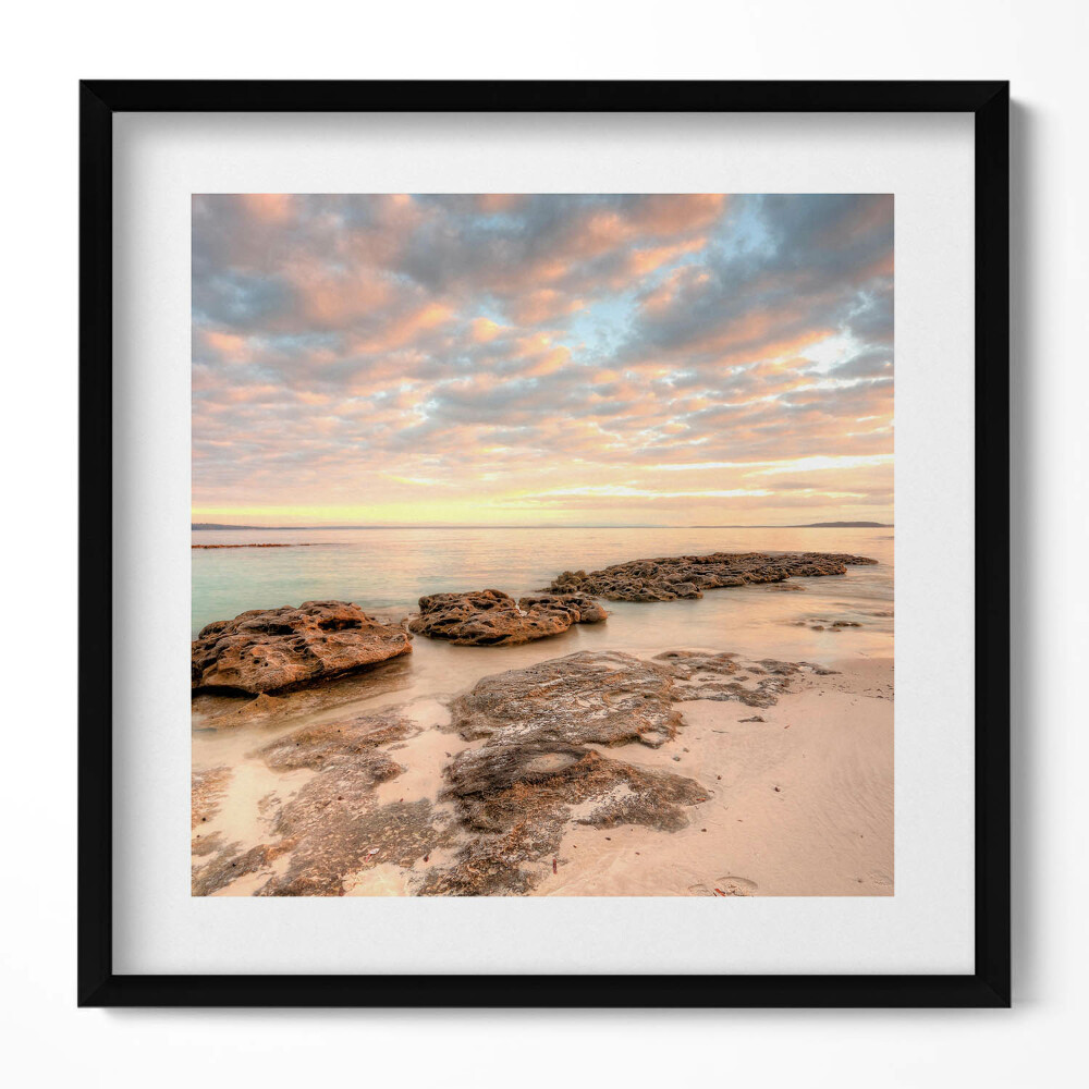 Tablou rama unic Peisaj de plajă, mare și cer