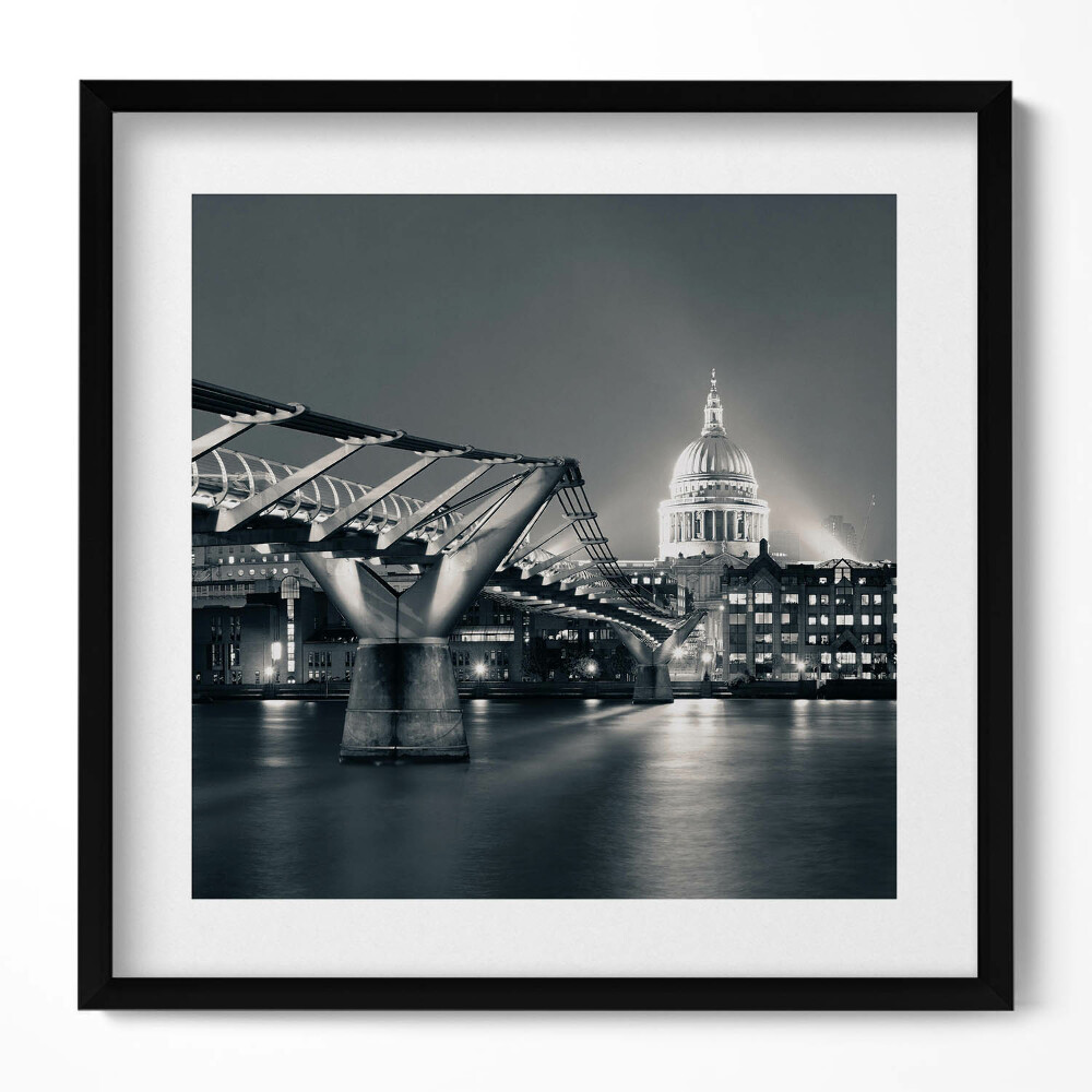 Tablou rama unic Peisaj urban alb-negru