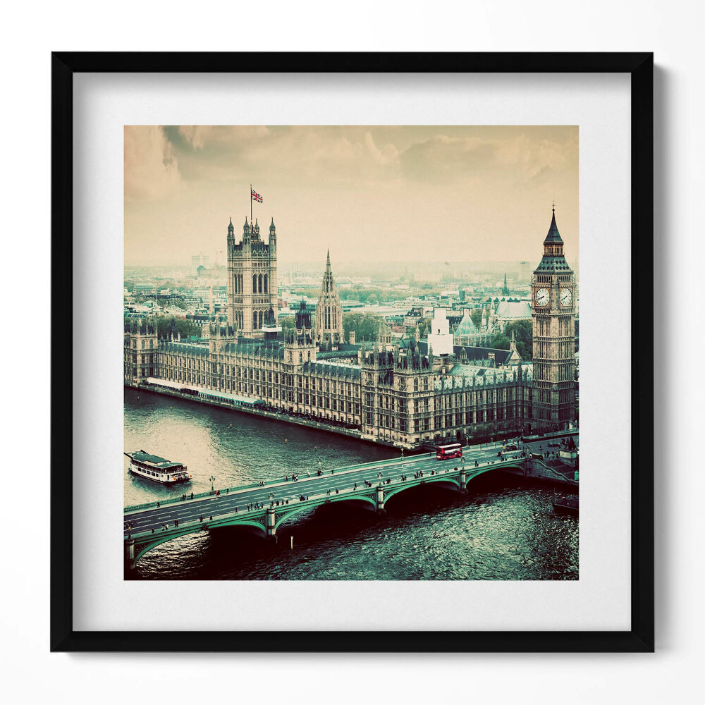 Tablou living cu rama unic Arhitectura Angliei - o perspectivă de sus