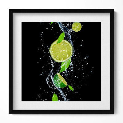 Tablou rama unic Apă de mentă cu lime