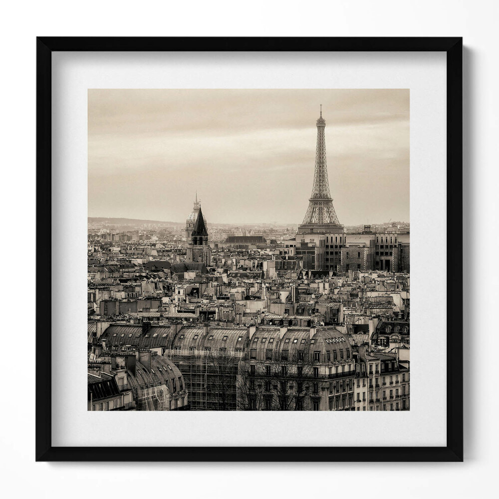 Tablou rama unic Peisajul Parisului și Turnul Eiffel