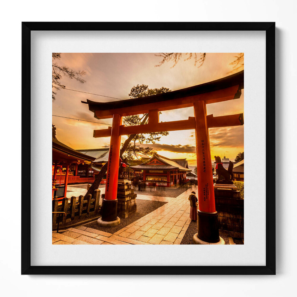 Tablou rama unic Poarta japoneză - Arhitectură asiatică