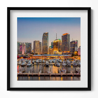 Tablou rama unic Panorama orașului mare