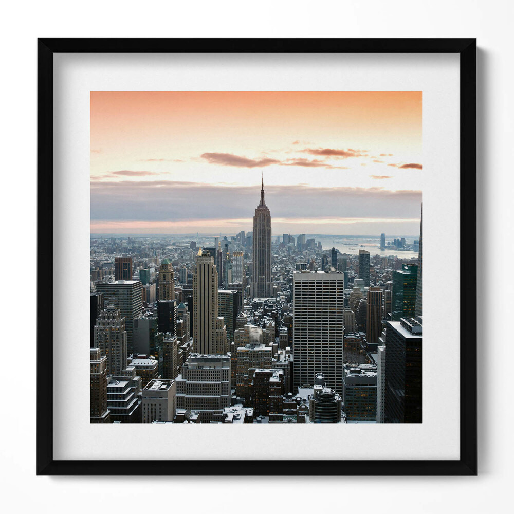 Tablou living cu rama unic Panorama arhitecturii orașului New York