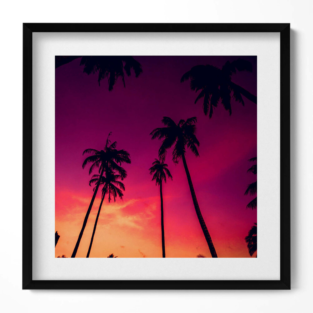 Tablou rama unic Palmieri la apus