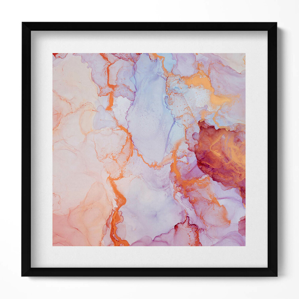 Tablou rama unic Marmură aurie roz