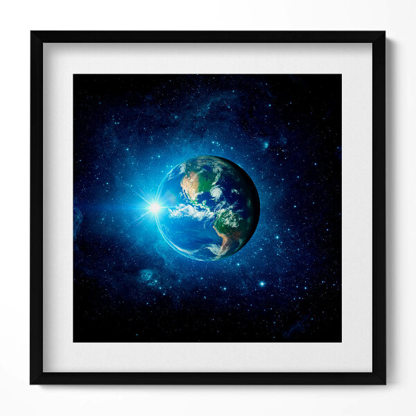 Tablou rama unic NASA - Pământul, Galaxia și Soarele
