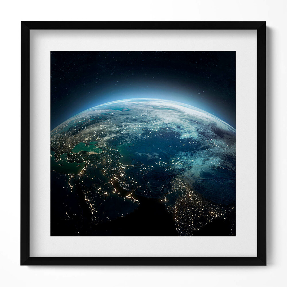 Tablou rama unic Vedere a Pământului din spațiu