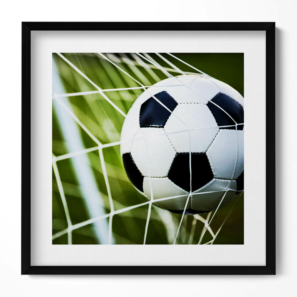 Tablou rama unic Mingea în poartă
