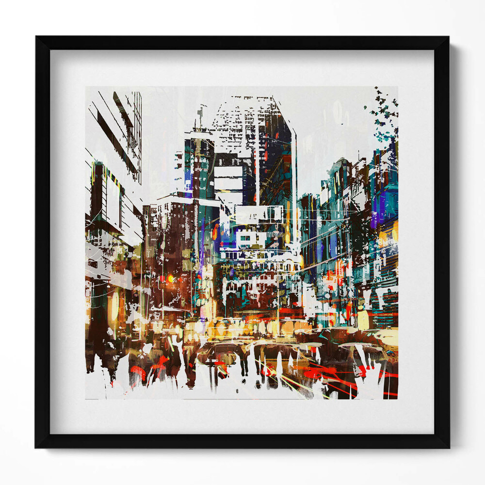 Tablou living cu rama unic New York - un oraș plin de viață