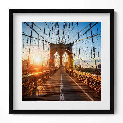 Tablou living cu rama unic Podul Brooklyn, New York