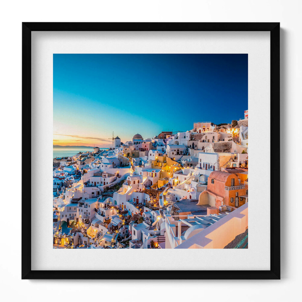 Tablou rama unic Apus de soare în Santorini