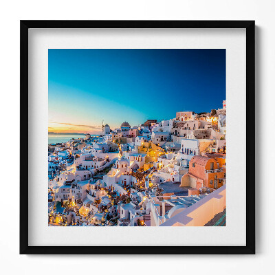 Tablou rama unic Apus de soare în Santorini