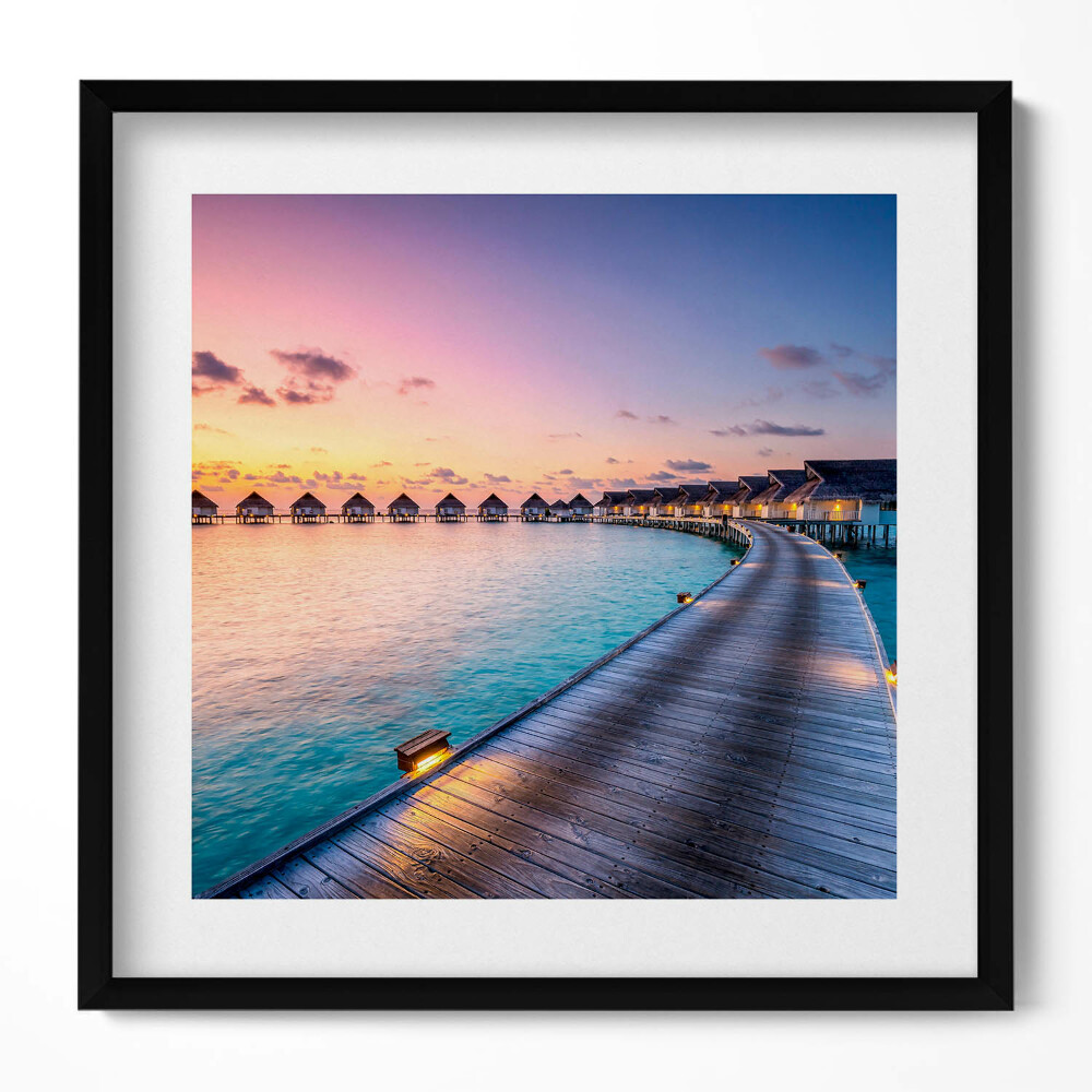 Tablou rama unic Apus de soare Maldive