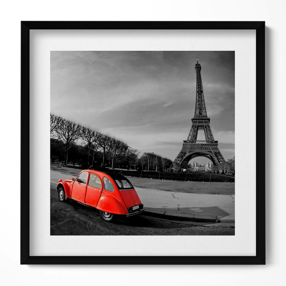 Tablou living cu rama unic Contrastul culorilor