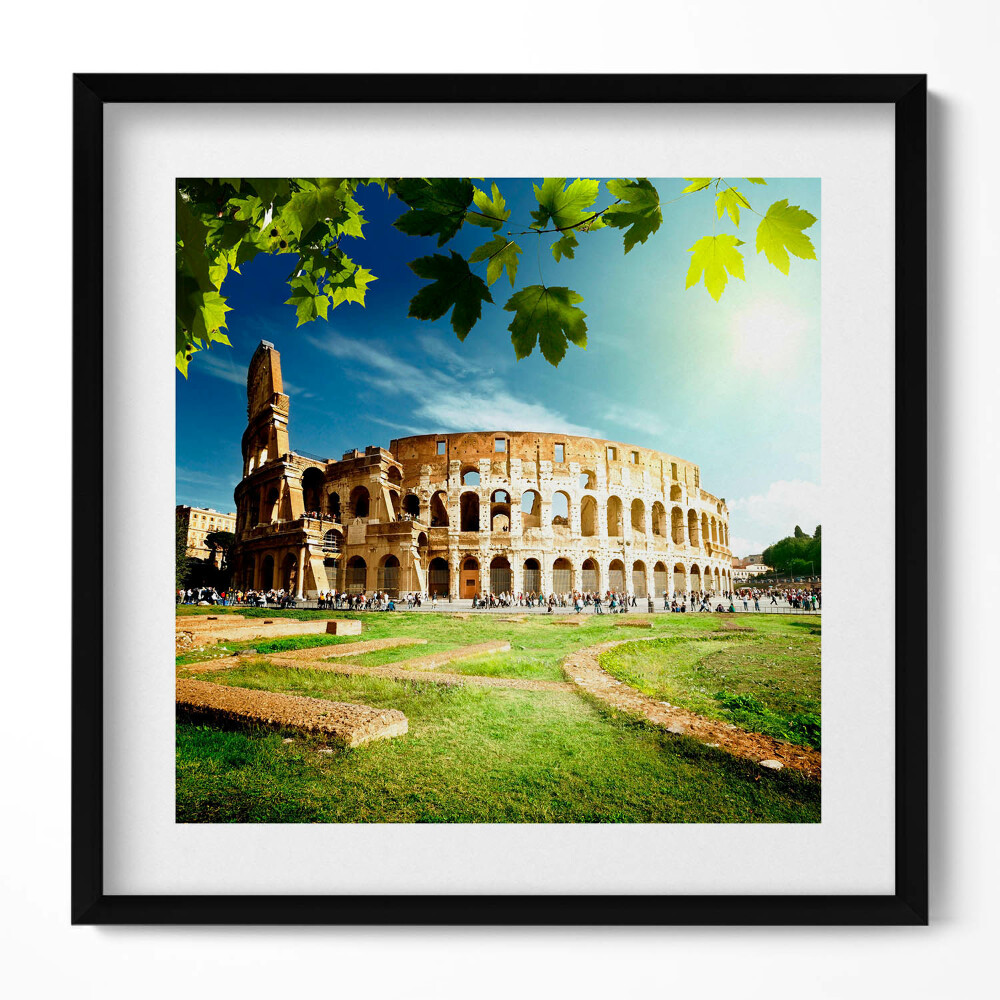 Tablou living cu rama unic Colosseumul roman
